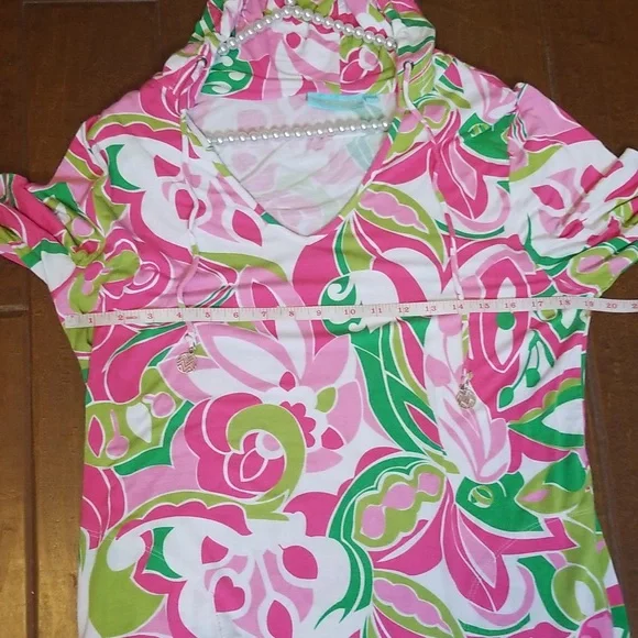 Beach Candie By Margaret Josephs Long Sleeve Swimsuit Cover Up Dress Size Xl - Picture 8 of 12